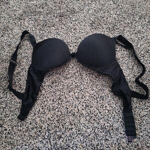 Victoria Secret Black Wire Bra  Padded. Size 34B.  Used with No flaws.